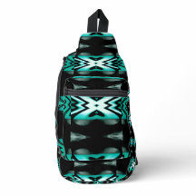 Sötvästra Aqua & Black Design Sling Bag
