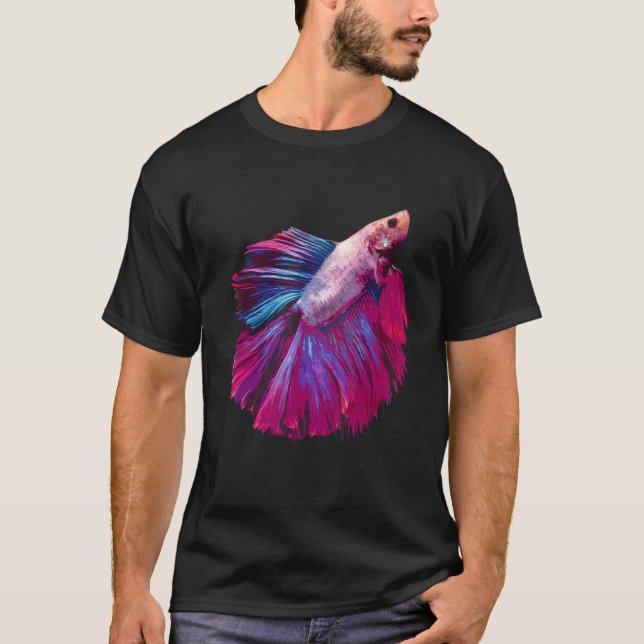 Sötvatten Siamesisk stridsfisk Betta Fish Graphi T Shirt (Framsida)