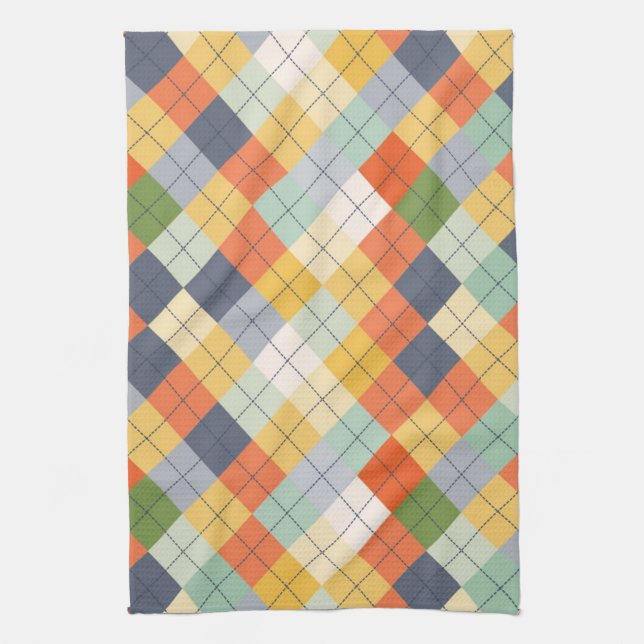 Sötvattenbakgrund 2 kökshandduk (Vertikal)