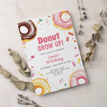 Sötvattenfärg Donuts 1:a födelsedag