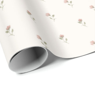 Sötvattenfärgad Blommigt Omslagning Papper Presentpapper