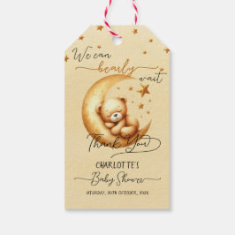 Sötvattenfärgsbälte på babyskor i Måne Presentetikett