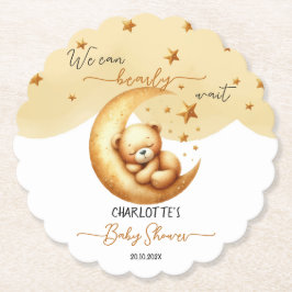 Sötvattenfärgsbälte på babyskor i Måne Underlägg Papper