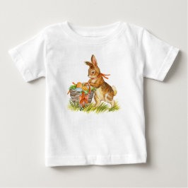 Sötvattenfärgskanin påsk och basket t shirt