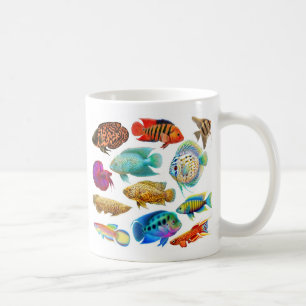 Sötvattens- akvariefiskmugg kaffemugg