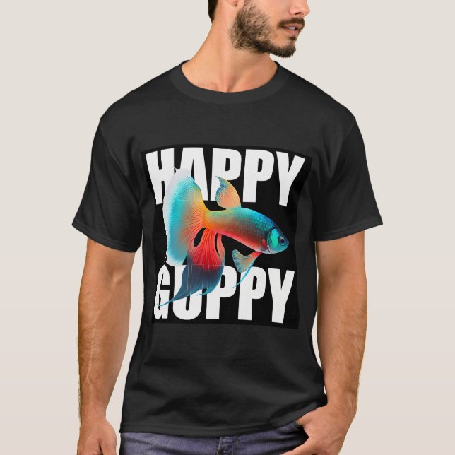 Sötvattensguppyfisk T Shirt (Framsida)