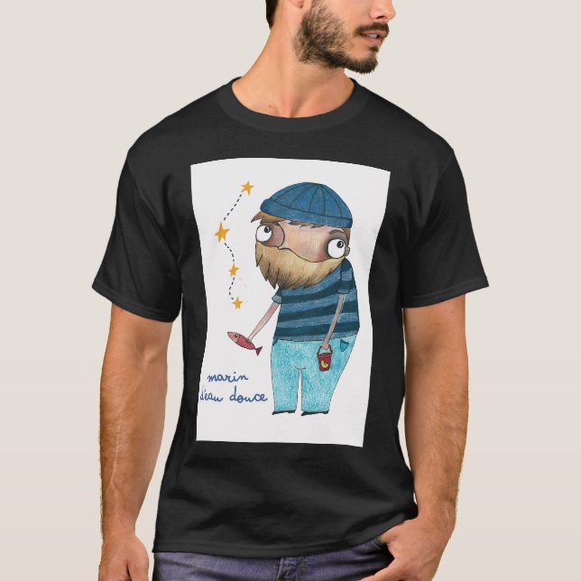 sötvattenssjöman t shirt (Framsida)