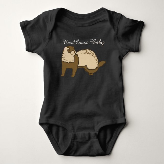 Sötvilt havre från öster Kusten Baby Tee (Framsida)