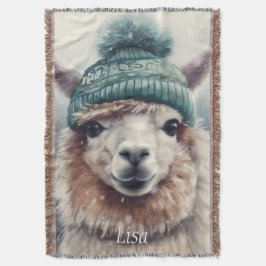 Sötvinter Alpaca, anpassningsbar Filt