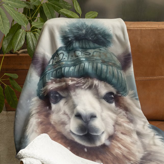 Sötvinter Alpaca, anpassningsbar Fleecefilt (Skapare uppladdad)