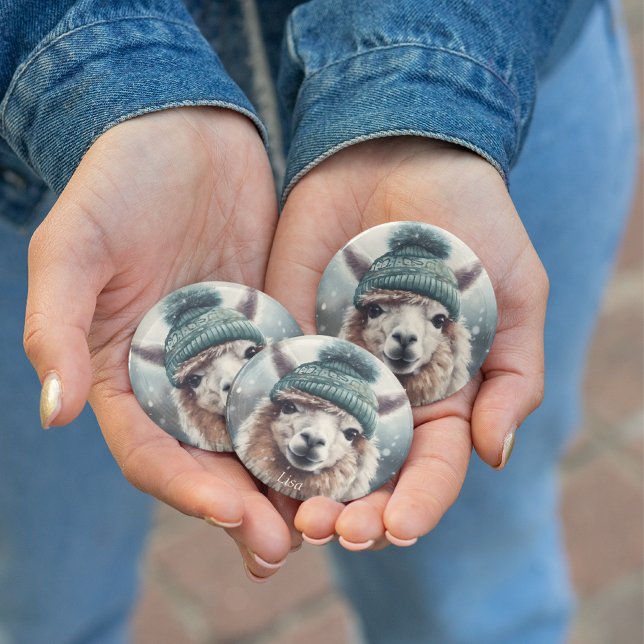 Sötvinter Alpaca, anpassningsbar Knapp (Skapare uppladdad)