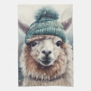 Sötvinter Alpaca, anpassningsbar Kökshandduk