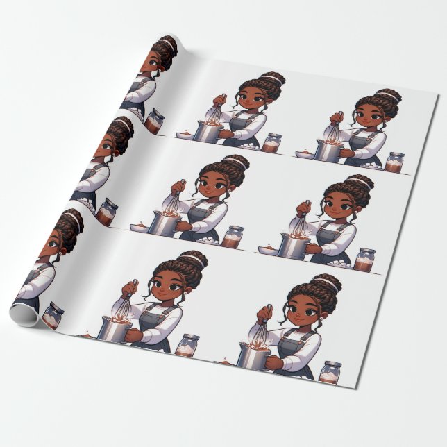 Sötvinter Varmth- Julafton Papper Presentpapper (Utrullad)