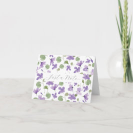 Sötviolett anteckningskort