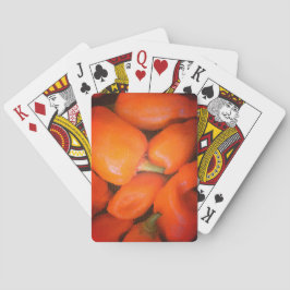 Sötwest Food Bright Orange Chili Pepper Mosaic Casinokort
