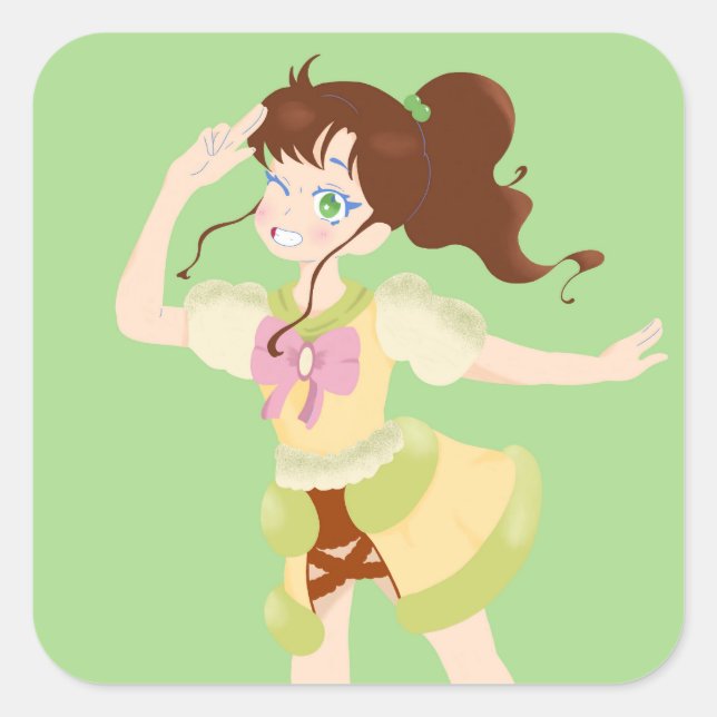 Soufflé Jupiter Fyrkantigt Klistermärke (Framsida)