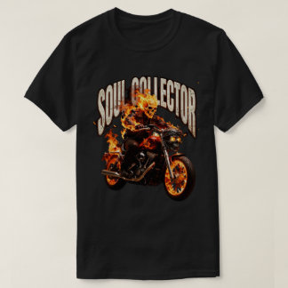 Soul collector flammande motorcykel T-shirt