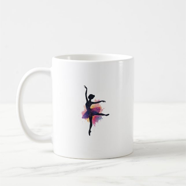 Soul Dance – Drömmig klassisk balettmugg, 3,3 dl Kaffemugg (Vänster)
