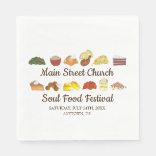 Soul Food Festival Event Southern Cuisine Cooking Pappersservett