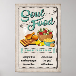 Soul Food Party-skylt Poster