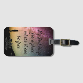 Soul Free Acrylic Luggage Tag Bagagebricka