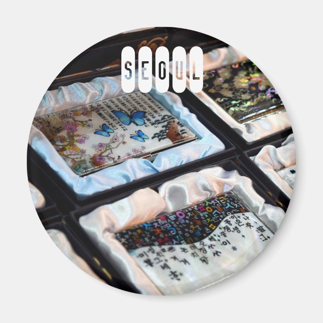 Söul i Sydkorea Magnet (Framsidan)