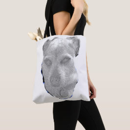 Soul in the Scruff – Emotional Dog Portrait Tote Tygkasse