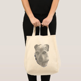 Soul in the Scruff – Emotional Dog Portrait Tote Tygkasse