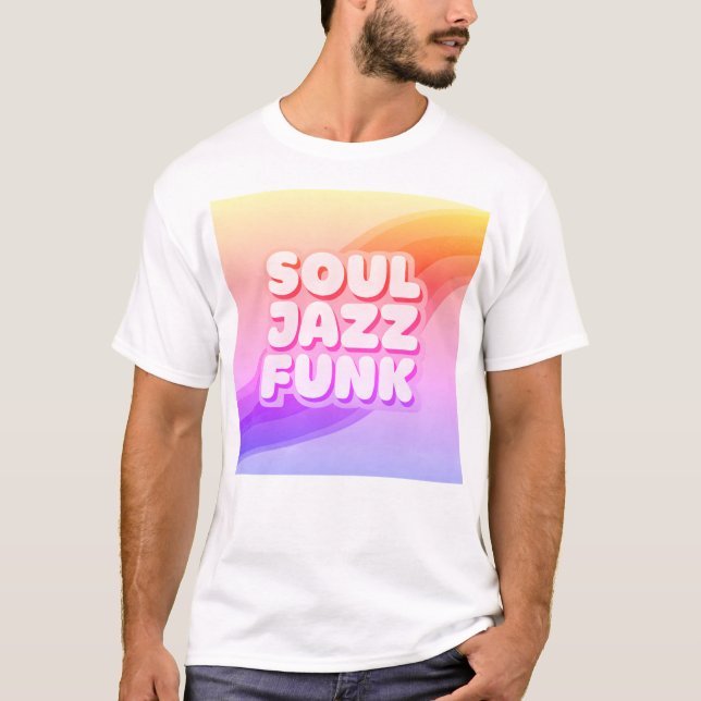 Soul Jazz Funk pastell T-Shirt (Framsida)