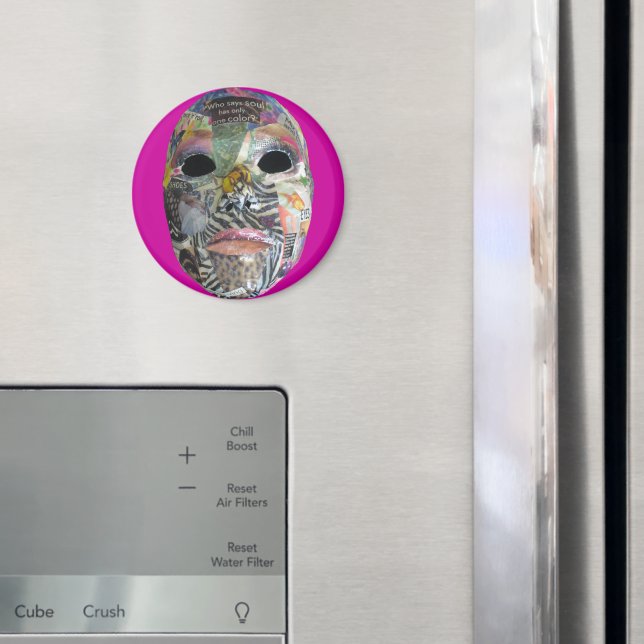Soul kommer i all Färg-mask Magnet (In Situ (Fridge))