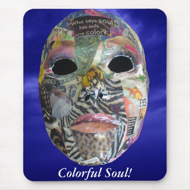 Soul kommer i all Färg-mask Musmatta (Framsidan)