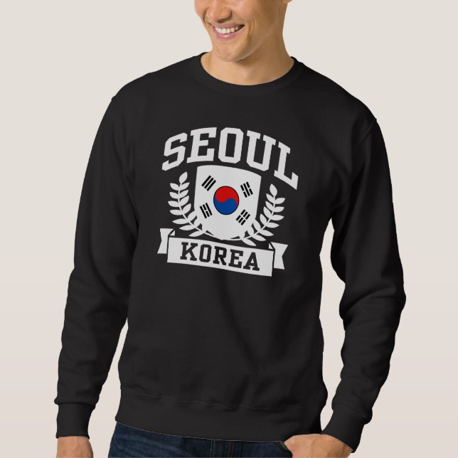 Söul Korea Långärmad Tröja (Framsida)