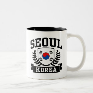 Söul Korea Två-Tonad Mugg