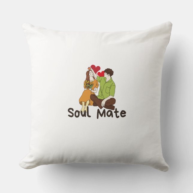 Soul Mate Dekorativ kudde - Romantic Decor for Cou (Framsida)