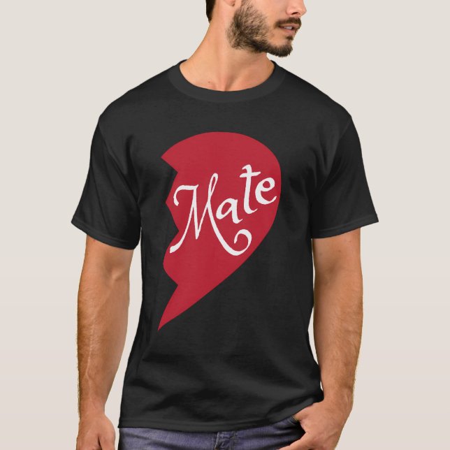 Soul Mate Långärmad Shirts matchar par Outfi T Shirt (Framsida)