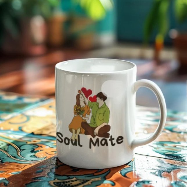 Soul Mate Mugg - Romantic Coffee Kopp for Par" (Skapare uppladdad)