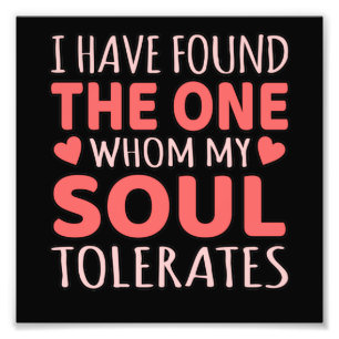 Soul Mate Valentine Romantic Valentines day par Fototryck