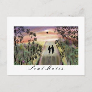 "Soul Mates"Postcard"* Vykort