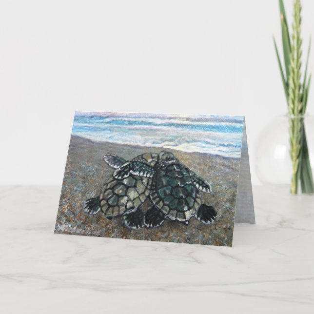 Soul Mates Sea Turtles Card Kort (Framsida)