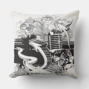 Soul Music Pillow med Jazz Reversible Kudde