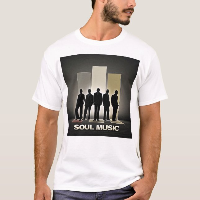 Soul Music silhouette T-Shirt (Framsida)