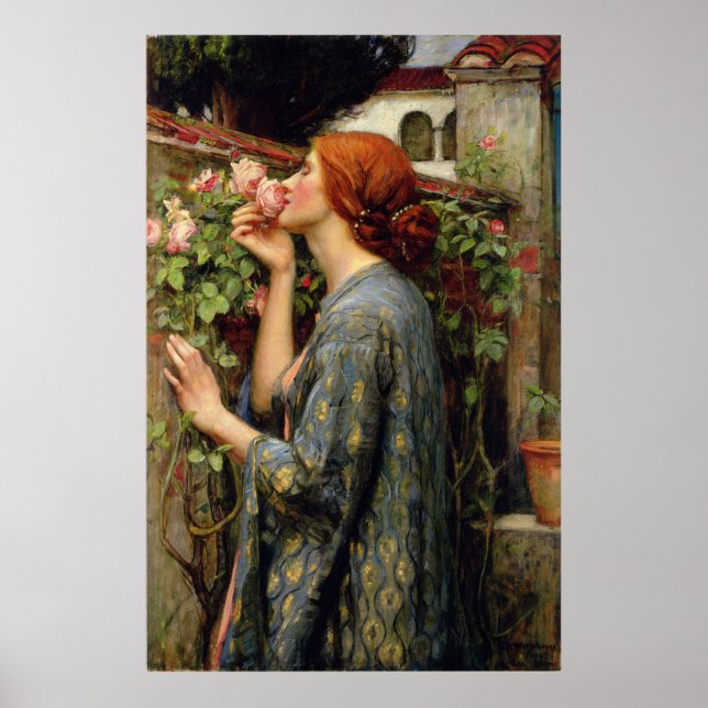 Soul på Ro John William Waterhouse Canvas Poster (Framsidan)