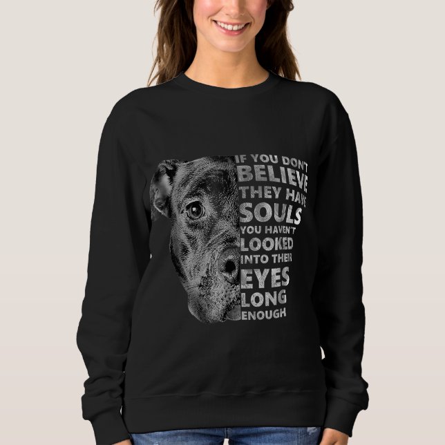 Soul Pitbull I Kärlek Pitbull Hund älskare T Shirt (Framsida)