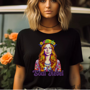 Soul Rebel T-Shirt-Groovy Tee-Retro Shirt T