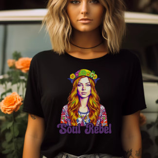Soul Rebel T-Shirt-Groovy Tee-Retro Shirt T