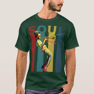 Soul Retro-design med en jazz-trumpetspelare 1 T Shirt