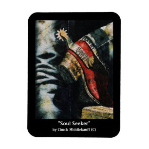 "Soul Seeker" Chuck Middlekauff Skriv ut Magnet