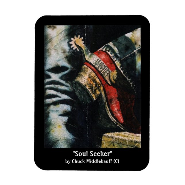 "Soul Seeker" Chuck Middlekauff Skriv ut Magnet (Vertikal)
