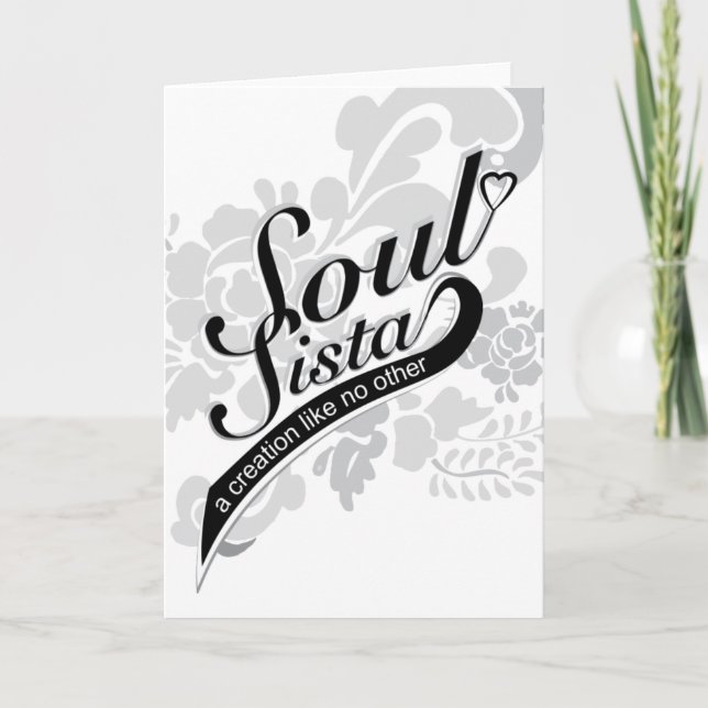 Soul Sista Greeting Card Kort (Framsida)