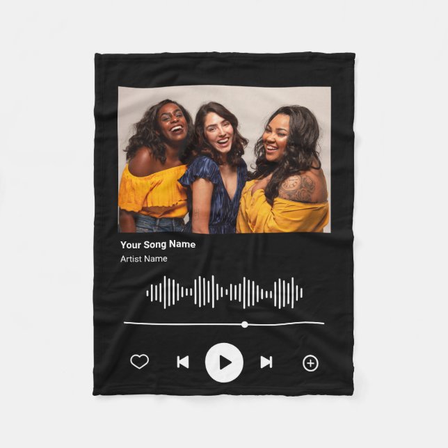 Soul Sisters Anpassningsbar Sång Code Best Friend  Fleecefilt (Framsidan)